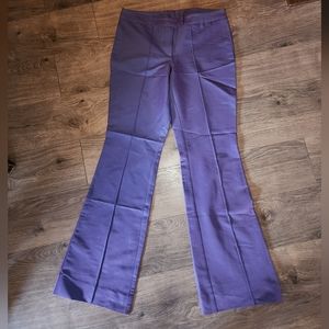 Women's Vintage le chateau purple flared trousers